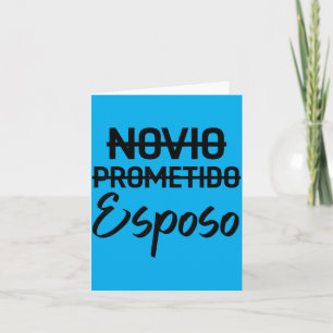 Novio Prometido Esposo Groom Future Husband Card