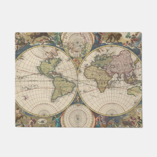 Novissima Totius Terrarum Orbis Tabula Doormat