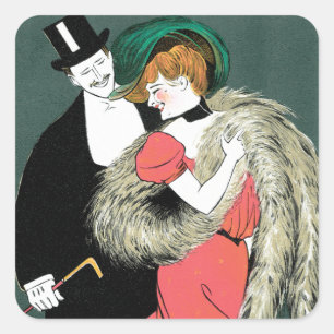 Novita Per Signora ~ E.A. Mele co. Square Sticker