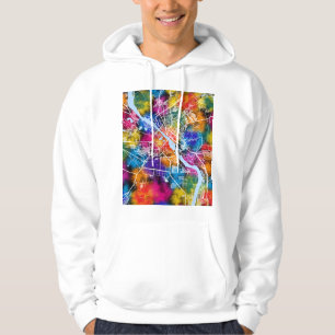 Novosibirsk Russia City Map Hoodie