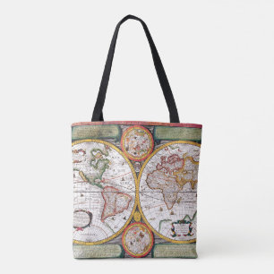 Novvelle Terra Universelle Classical Map Tote Bag