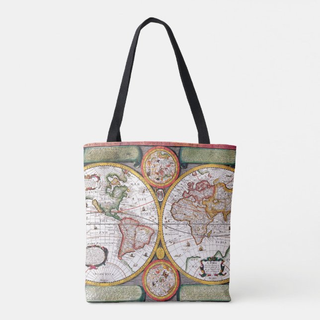 Novvelle Terra Universelle Classical Map Tote Bag (Back)
