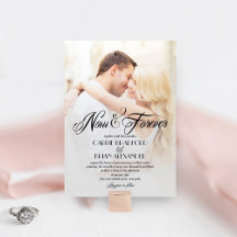 Now and Forever Photo Wedding Invitations