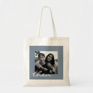 Now and Then Love Story Photo Tote Bag