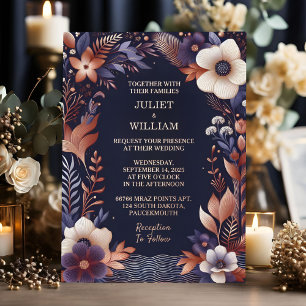 Now Budget Cheap Outdoor Stylish Navy Blue Wedding