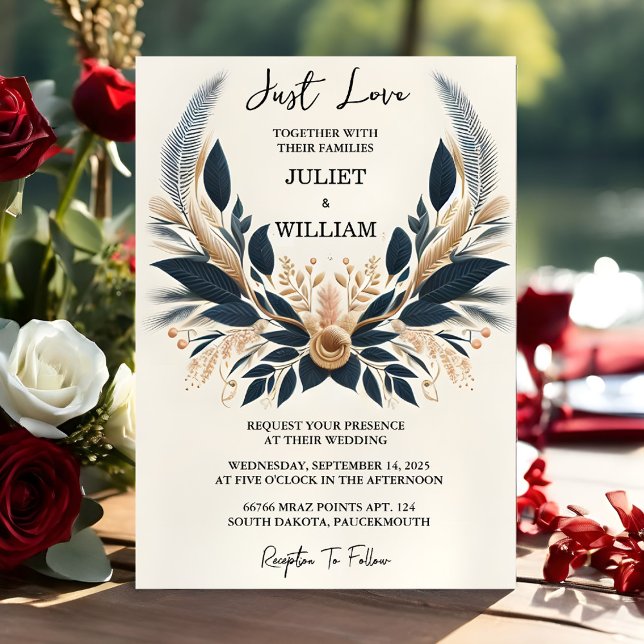 Now Casual Heart Nothing Fancy Just Love Wedding Invitation (Creator Uploaded)