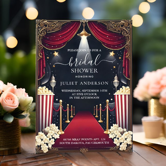 Now Cinema Movie Ticket Most Popular Bridal Shower Invitation (Creator Uploaded)