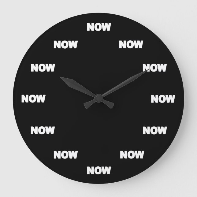 Now Clock (Black) (Front)