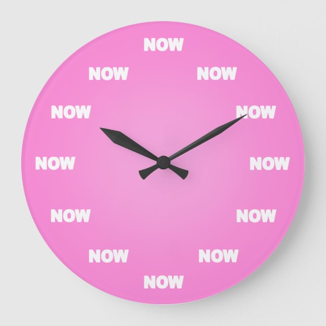 Now Clock (Pink) (Front)