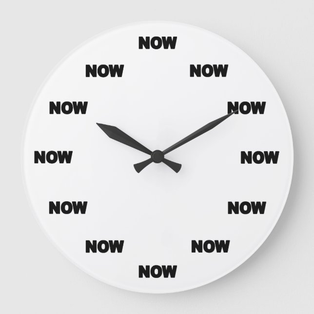 Now Clock (White) #1 (Front)