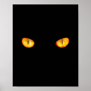 Now He Sees you Black Cat Poster