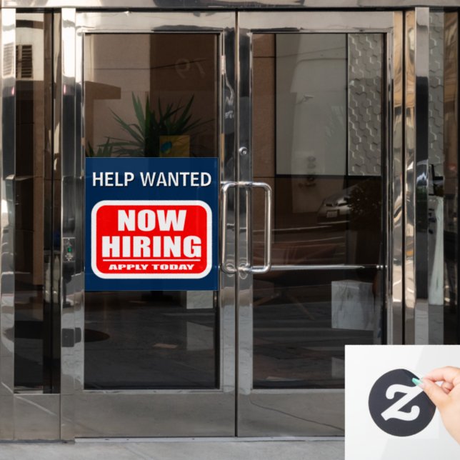 Now Hiring Help Wanted Job Vacancy Announcement (Office Door)