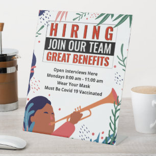 Now Hiring Join Our Team Jobs Pedestal Sign