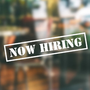 Now Hiring Simple Slanted Professional Business