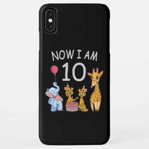 Now I am 10 years old 10th Birthday at the Zoo iPhone XS Max Case