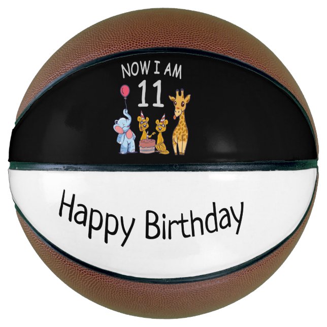 Now I am 11 years old 11th Birthday at the Zoo Basketball (Front)