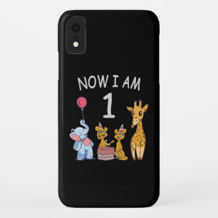 Now I am 1 year old 1st Birthday at the Zoo iPhone XR Case