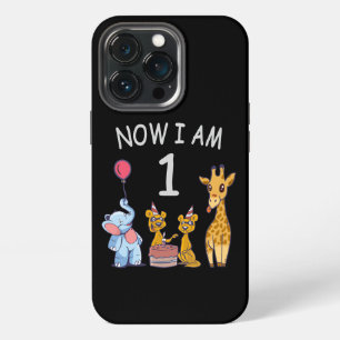 Now I am 1 year old 1st Birthday at the Zoo iPhone 13 Pro Case
