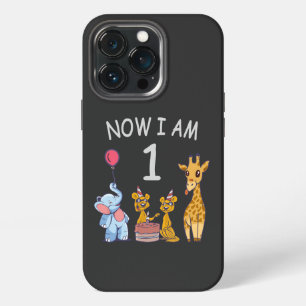 Now I am 1 year old 1st Birthday at the Zoo iPhone 13 Pro Case