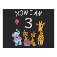 Now I am 3 year old 3rd Birthday at the Zoo