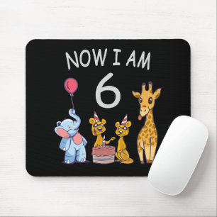 Now I am 6 years old 6th Birthday at the Zoo Mouse Pad