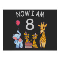 Now I am 8 years old 8th Birthday at the Zoo