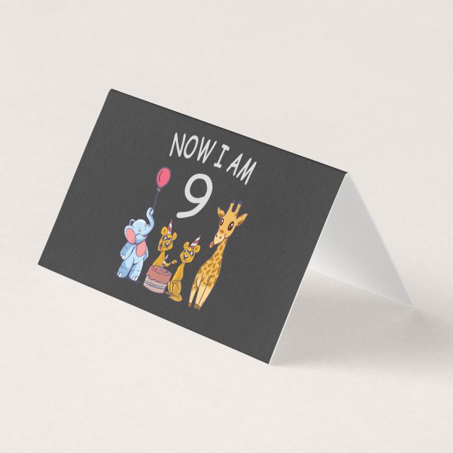 Now I am 9 years old 9th Birthday at the Zoo (Front)