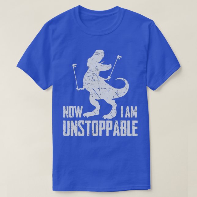 Now I Am Unstoppable Funny TRex Grabber Hand  T-Shirt (Design Front)