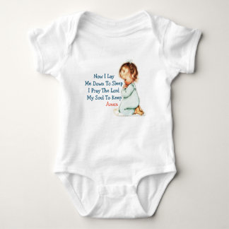 Now I Lay Me Down To Sleep Children Prayer Baby Bodysuit