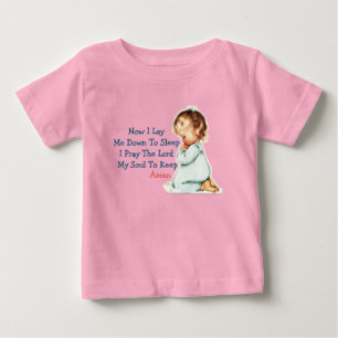 Now I Lay Me Down To Sleep Children Prayer Baby T-Shirt