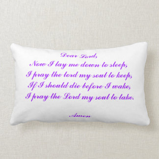 Now I Lay Me Down To Sleep Lumbar Cushion