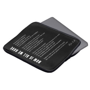 Now is all we have Be Present poem poster wall art Laptop Sleeve
