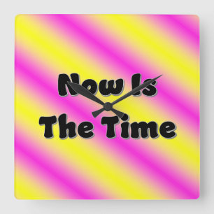 Now is The Time Wall Clock