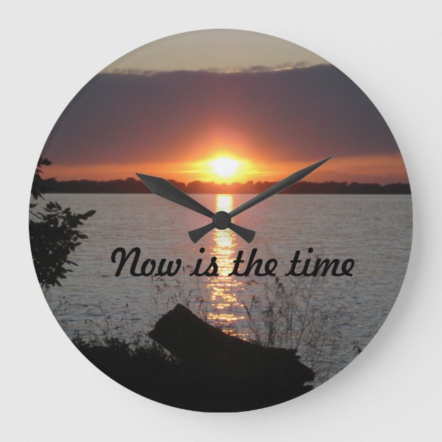 Now is the Time Wall Clock (Front)