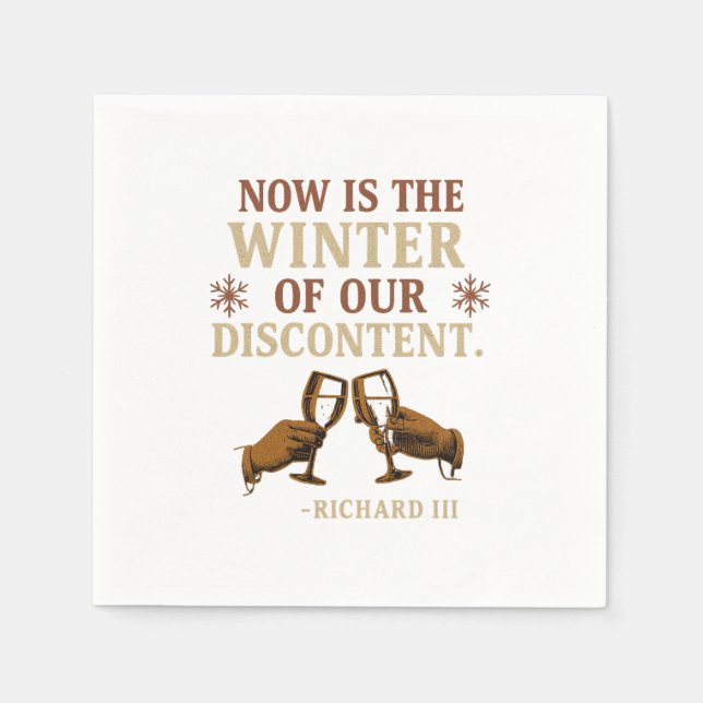 Now is the Winter of Our Discontent Napkin (Front)