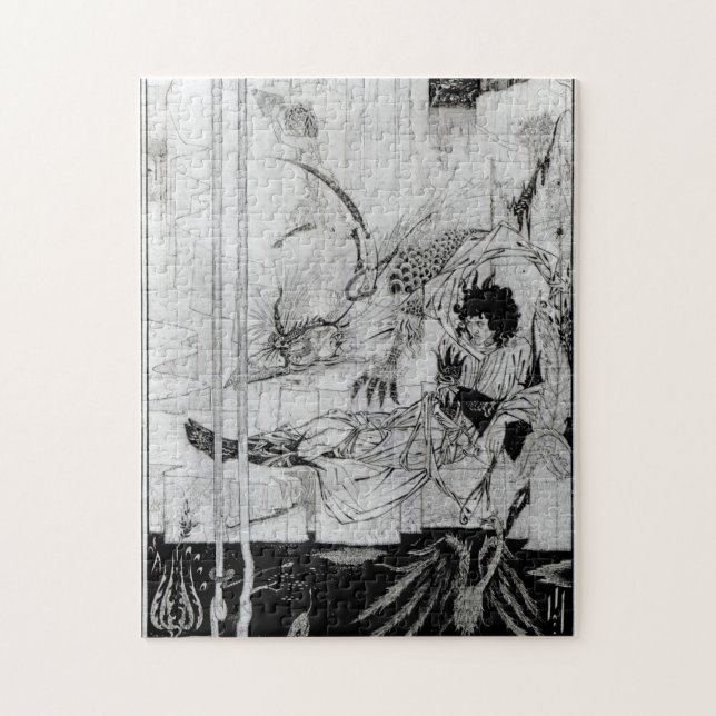 Now King Arthur saw the Questing Beast Jigsaw Puzzle (Vertical)