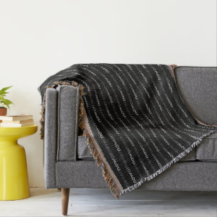 Now or Never Vanishing Quote for Procrastinators Throw Blanket