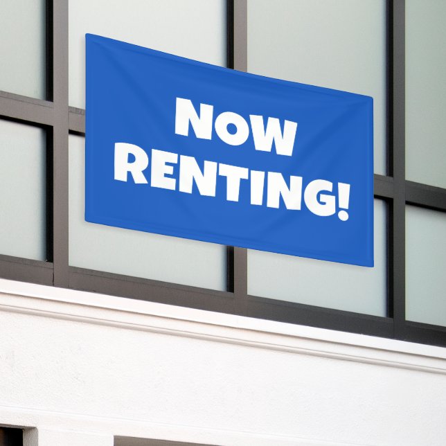 Now Renting Banner (Outside Building)
