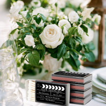 Now Showing Movie Clapperboard Wedding Favours