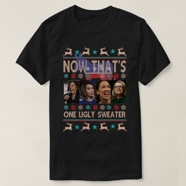 Now That's One Ugly Sweater Harris Pelosi Aoc Hill (Design Front)