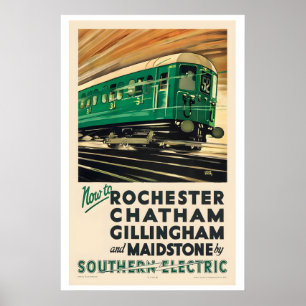 Now to Rochester Chatham Gillingham and Maidstone Poster