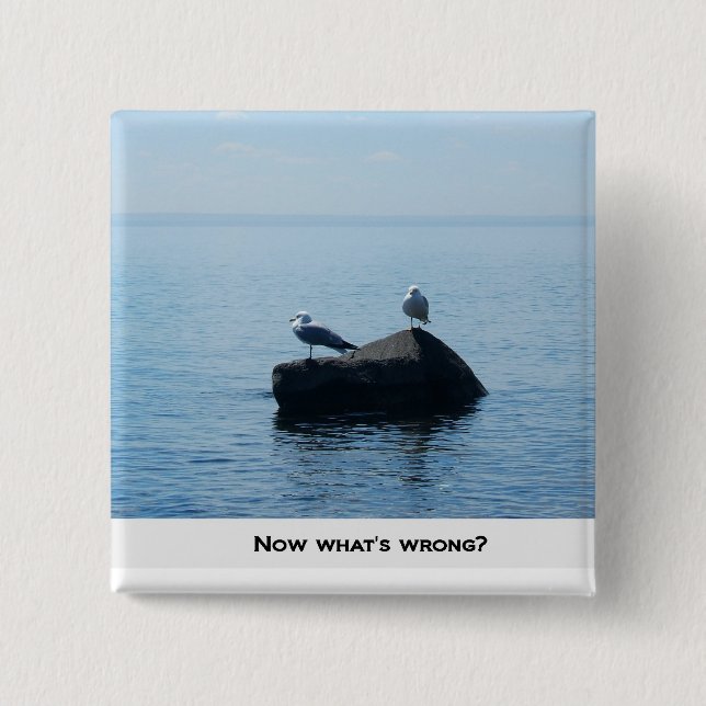 Now what's wrong? 15 cm square badge (Front)