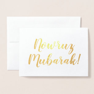 nowruz mubarak! foil card
