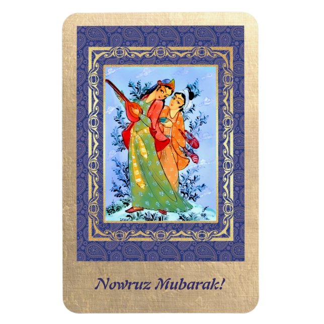 Nowruz Mubarak. Persian New Year Gift Magnets (Vertical)