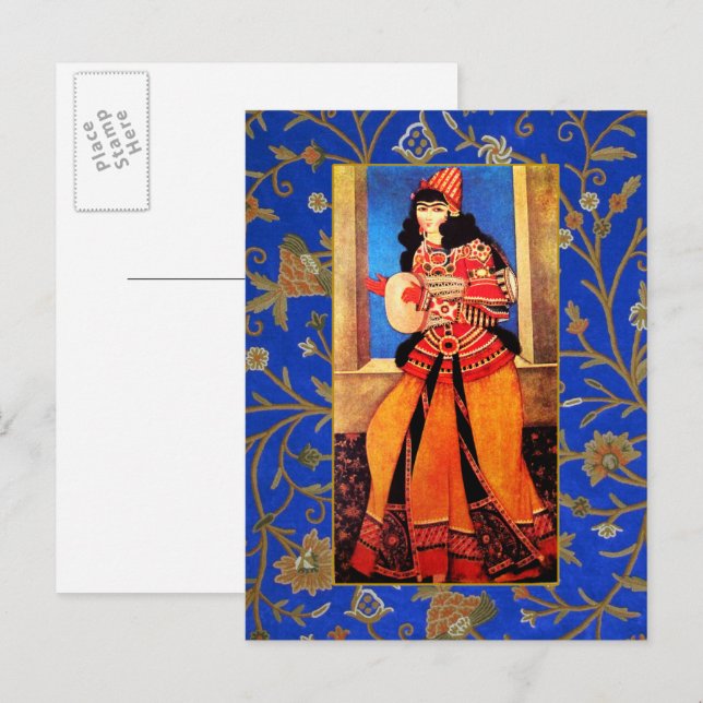 Nowruz Mubarak. Persian New Year Postcards (Front/Back)