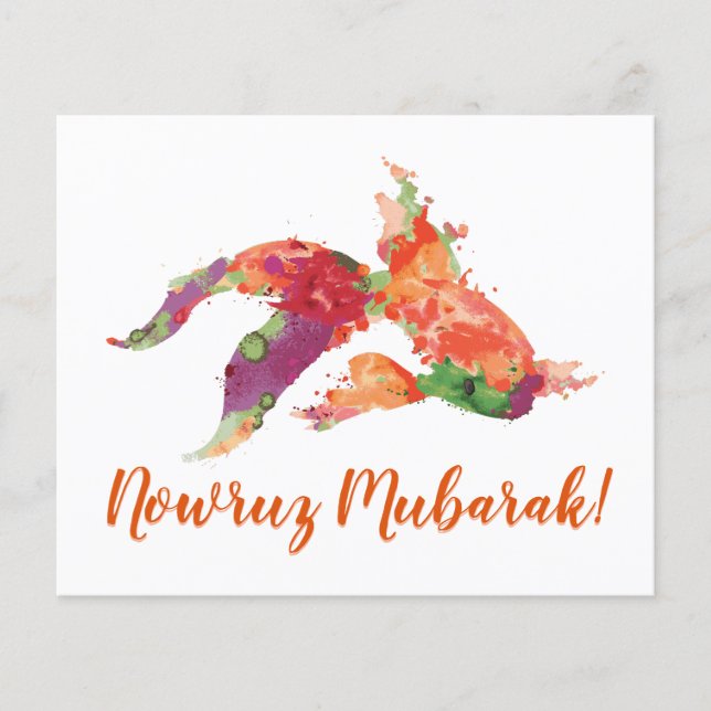 nowruz mubarak watercolor goldfish (Front)