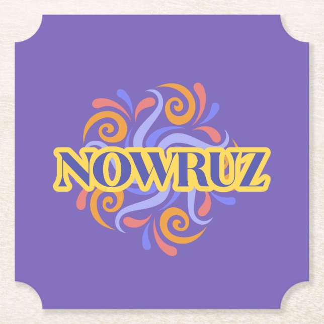 Nowruz Paper Coaster (Front)