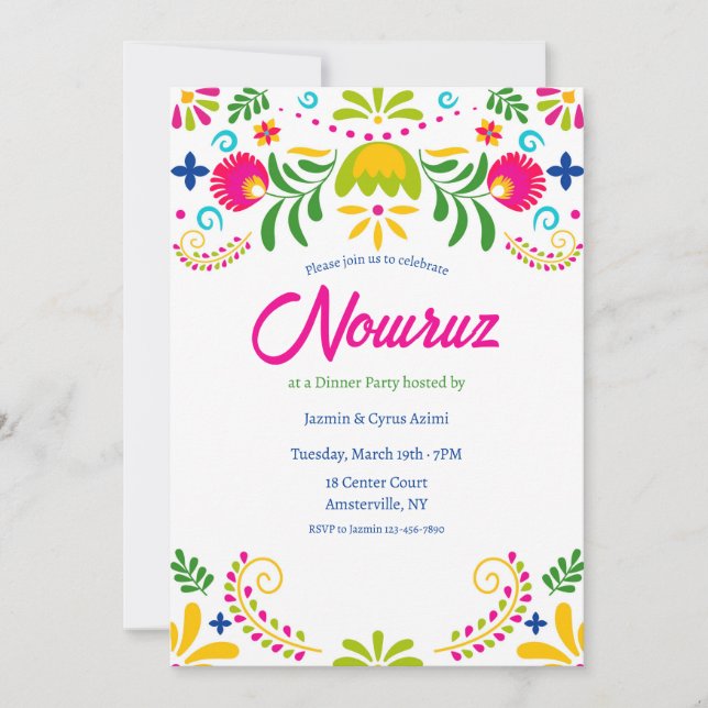 Nowruz Party Invitation (Front)