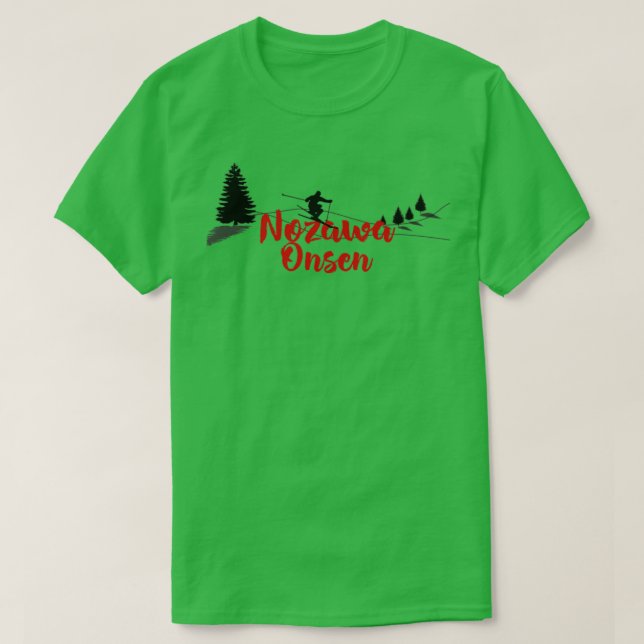 Nozawa Onsen Ski Long T-Shirt (Design Front)