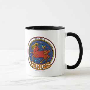NP Aries Black 11 oz Ringer Mug